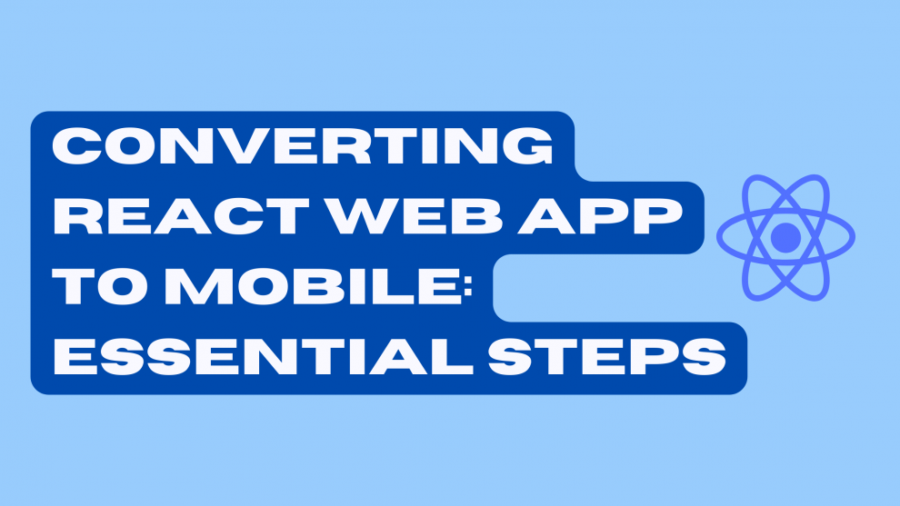 React Web app to mobile app