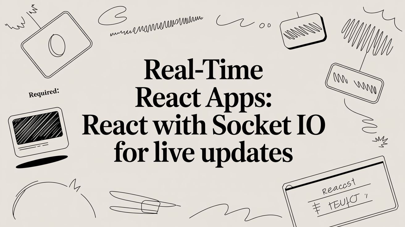Real-Time React Apps: react with socket io for live updates