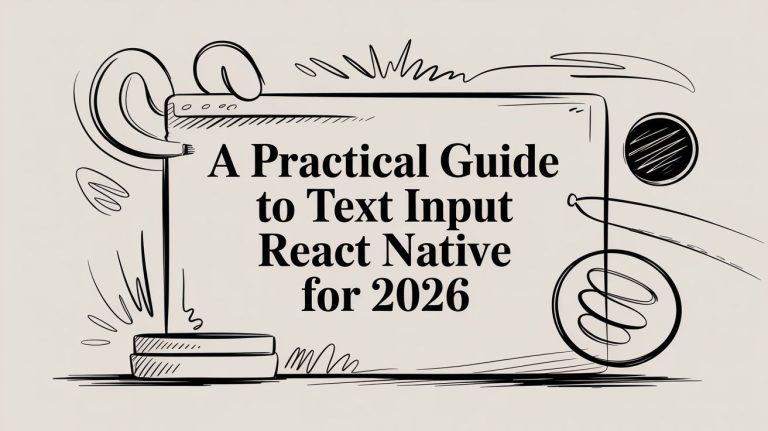 A Practical Guide to text input react native for 2026